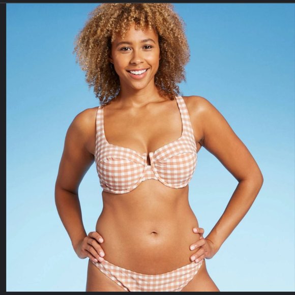 Shade & Shore Gingham Bikini - Picture 1 of 3